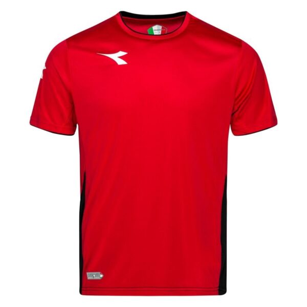Diadora Trænings T-Shirt Equipo - Rød/Hvid/Sort Børn