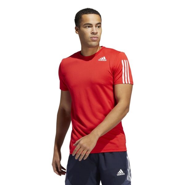adidas Trænings T-Shirt Aeroready Primeblue 3-Stripes - Rød/Hvid
