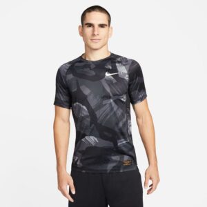 Nike Pro Trænings T-Shirt Dri-FIT Camo - Sort/Hvid