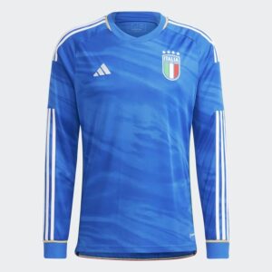 Italien Hjemmebanetrøje 2023/24 Lange Ærmer - adidas, størrelse X-Small
