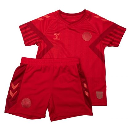Danmark Hjemmebanetrøje VM 2022 Mini-Kit Børn - Hummel, størrelse 68 cm