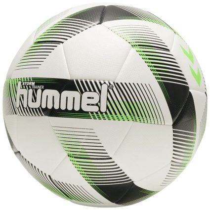 Hummel Fodbold Storm Trainer - Hvid/Sort/Grøn, størrelse Ball SZ. 4