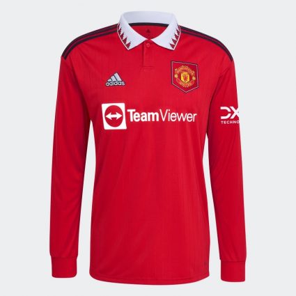 Manchester United home jersey L/S 2022/23 - by Adidas-XL