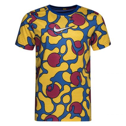Nike Trænings T-Shirt Dri-FIT GX2 - Gul/Blå/Rød Børn