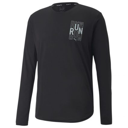 PUMA Løbe T-Shirt Run - Sort Lange Ærmer