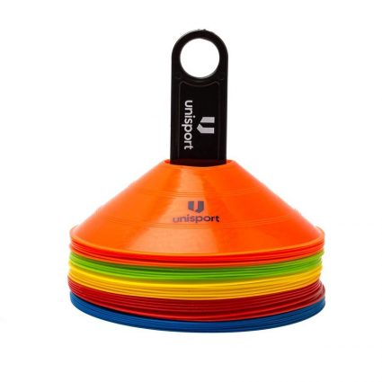 Unisport Træningskegler 30 stk. - Multicolor