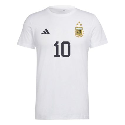 adidas Argentina 3 Stars T-Shirt Messi 10 - Hvid