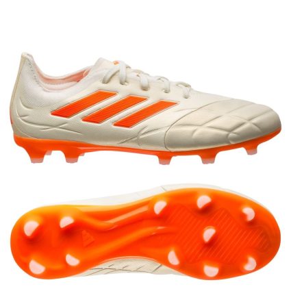 adidas Copa Pure .1 FG Heatspawn - Hvid/Orange Børn - Græs (FG), størrelse 32