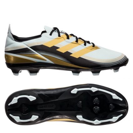 adidas GAMEMODE FG/AG Iconic Footballs - Hvid/Guld/Sort Børn - Kunstgræs (AG) / Græs (FG), størrelse 28½