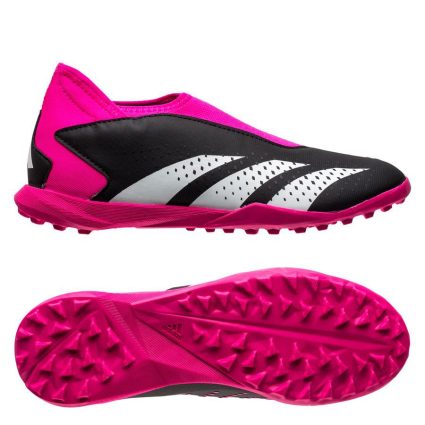 adidas Predator Accuracy .3 Laceless TF Own Your Football - Sort/Hvid/Pink Børn - Turf (TF), størrelse 35½
