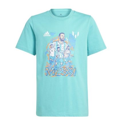 adidas T-Shirt Messi Graphic - Turkis Børn