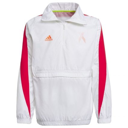 adidas Track Top Aeroready X Football-Inspired - Hvid/Rød Børn